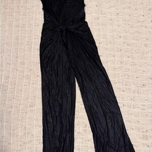 Tadashi Shoji Black Textured Jumpsuit
